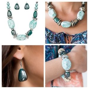 Necklace with earring and Bracelet